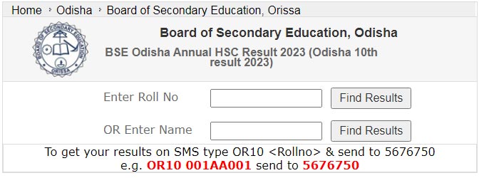 BSE Odisha 10th 12th Result 2023