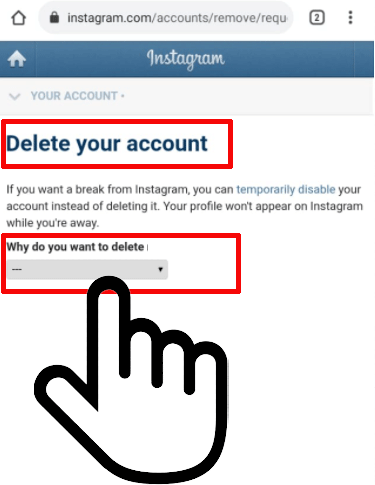 How to Delete Instagram id