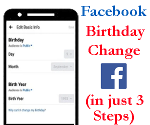 How to Change DOB(Date of Birth) in Facebook App