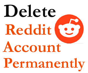 Reddit Account Delete on computer