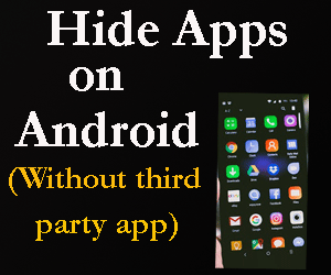 Hide apps on Android