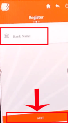 Select bank name