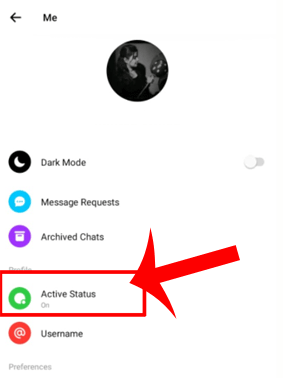 Turn On/ off Active Status in messenger
