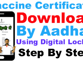 download vaccine certificate without mobile number