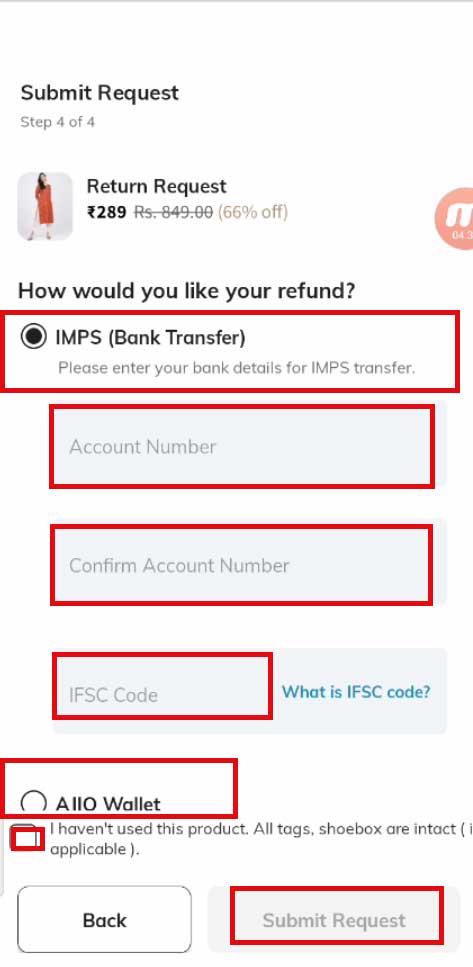 How to contact a bank to get a refund if it is initiated from AJIO