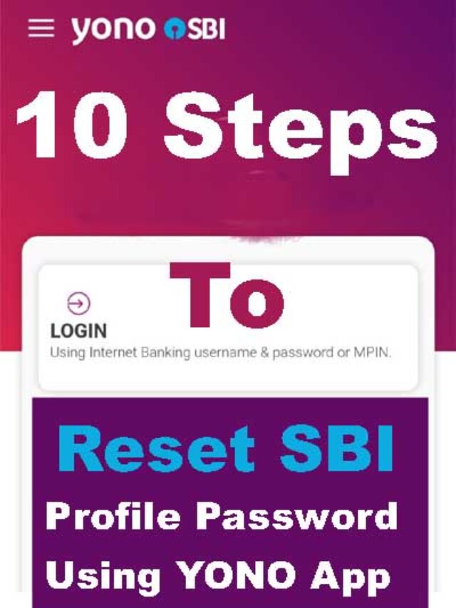 reset sbi profile password