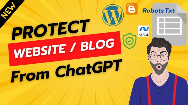 ChatGPT 4 से अपनी Website / Blog के Content को ऐसे बचाएँ |(Robots.Txt)