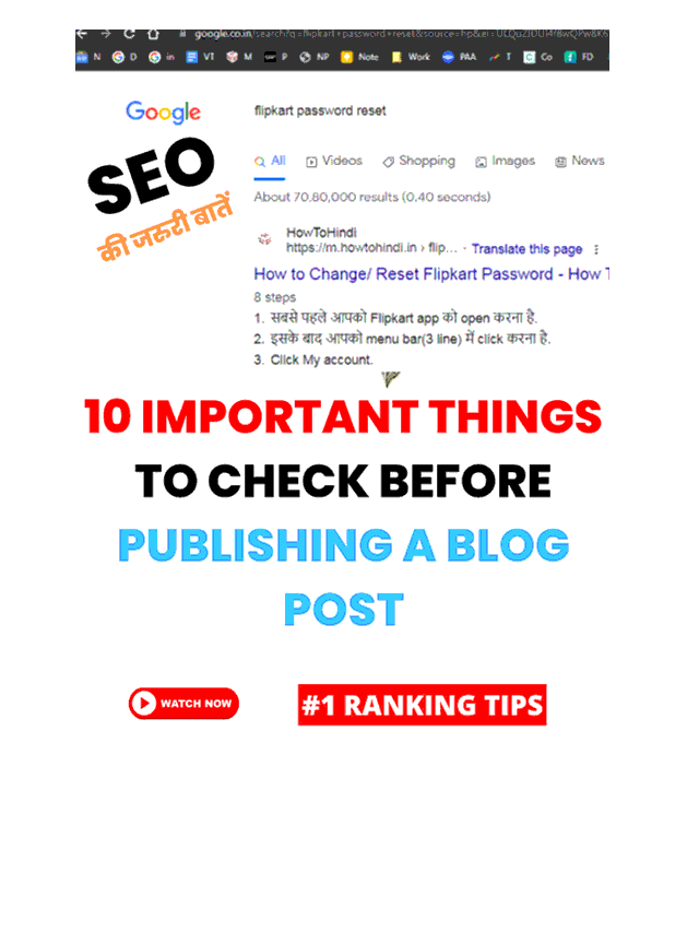 seo checklist for new website