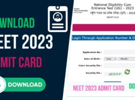 Download NEET 2023 Admit Card